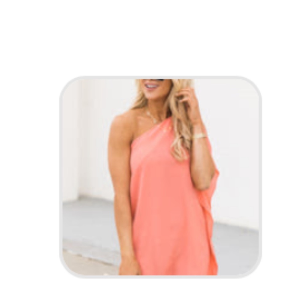 Pink lily dress, coral